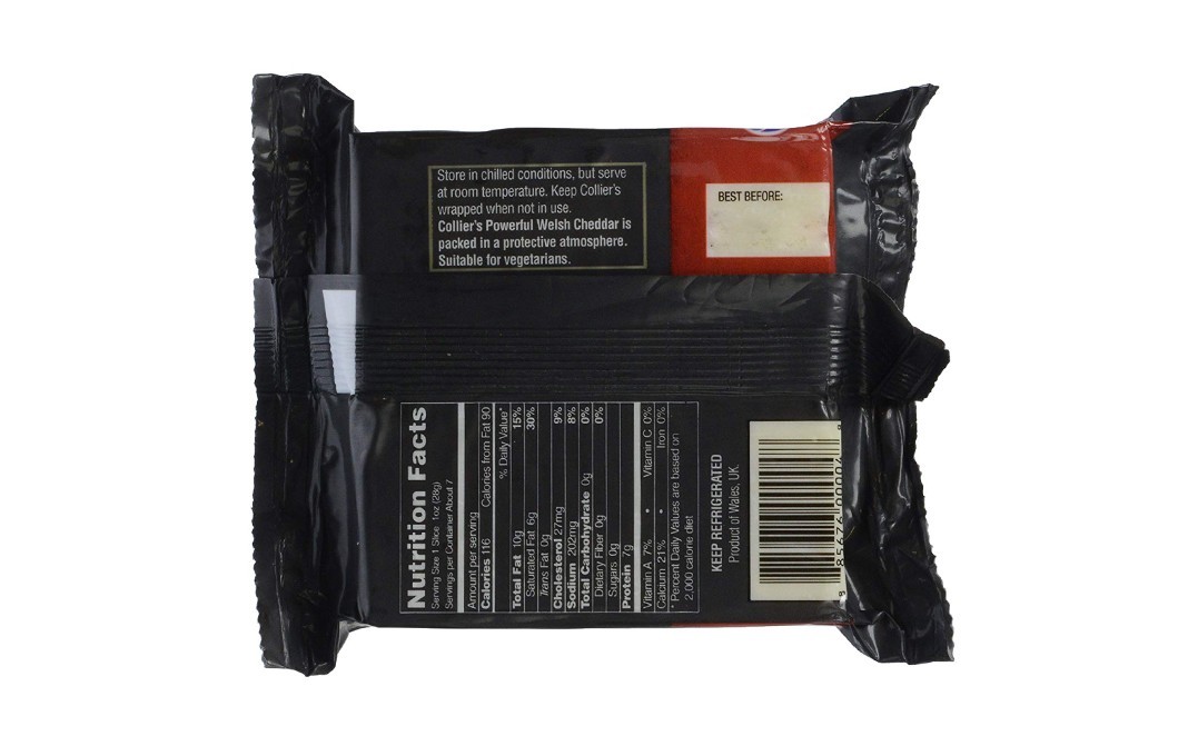 Collier's Welsh Cheddar    Pack  200 grams